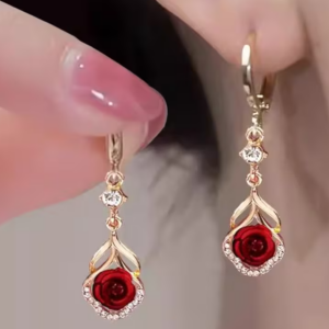 Rose Drop Earring